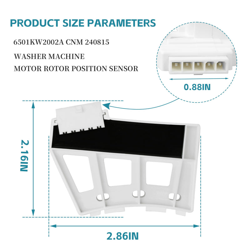 [Australia - AusPower] - 6501KW2002A Washer Rotor Position Sensor Assembly - Replaces AP4440680, 1268238, AH3529186 for LG Washers 