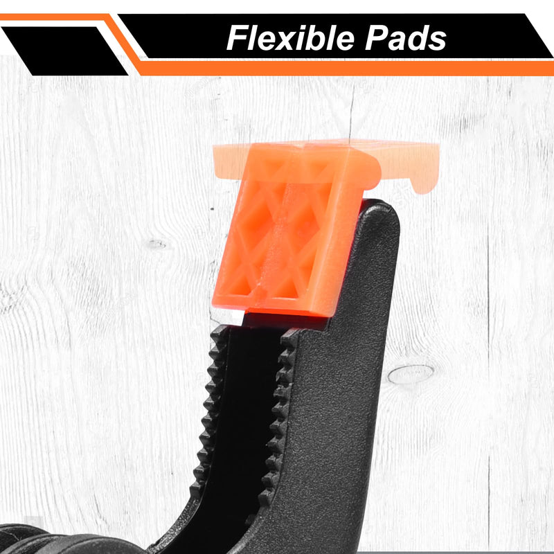 [Australia - AusPower] - Spring Clamps 12 Packs, Spring Clips 3.5 inch Spring Clamp for Crafts and Professional Backdrop Clips, Plastic Clamps Clips for Backdrop Stand, Heavy Duty Clamps for Woodworking Rondauno 