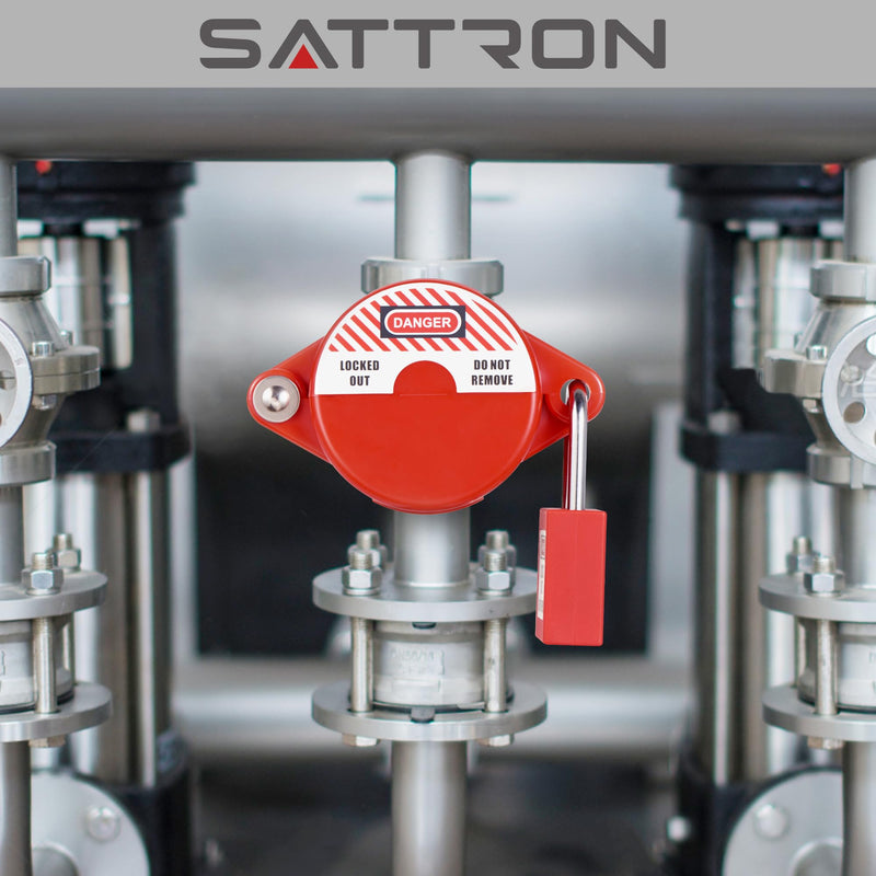 [Australia - AusPower] - 2 Sets Gate Valve Lockout and Safety Padlocks, Valve Lockout Device for 1 to 2-1/2 inch Diameter Valve Handles, Suited for Outdoor Water Spigot Propane Tank 