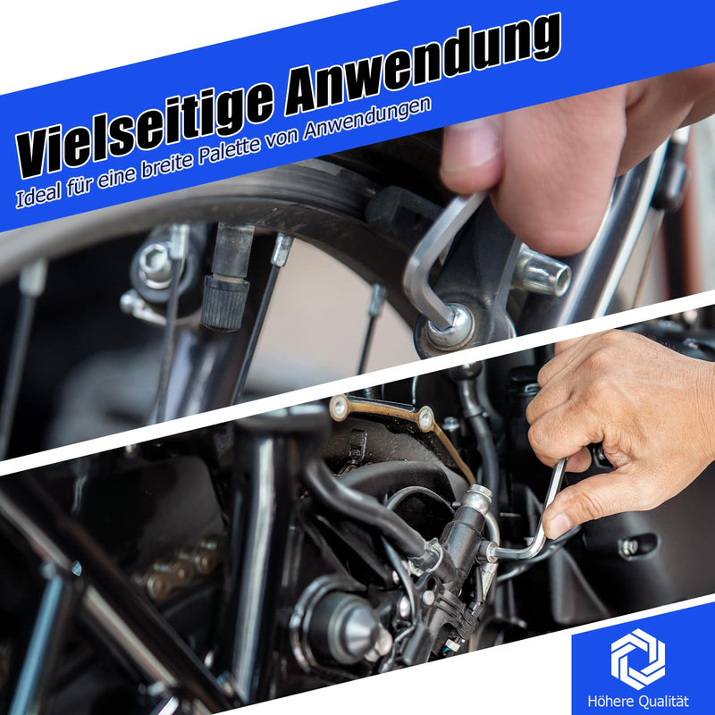 [Australia - AusPower] - Ancable Window Adjustment Tool Set - Curved 4 mm Hexagonal and Torx TX15 for Versatile Adjustment of Window Fittings 