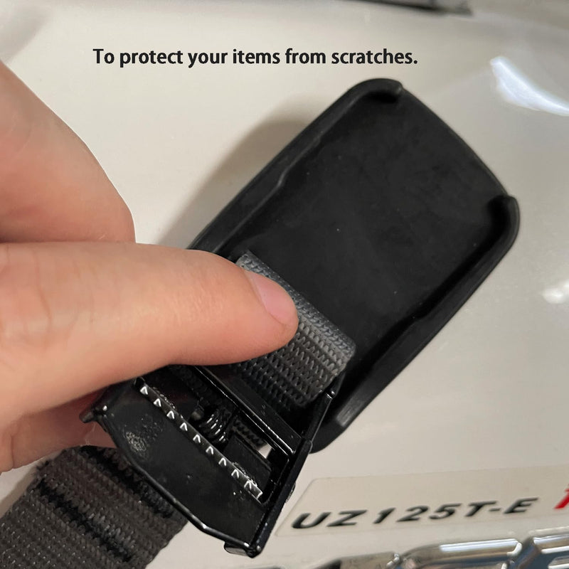 [Australia - AusPower] - Lashing Straps with Cam Buckle Black (Grey (4-Pack), 4 Feet) Grey (4-Pack) 