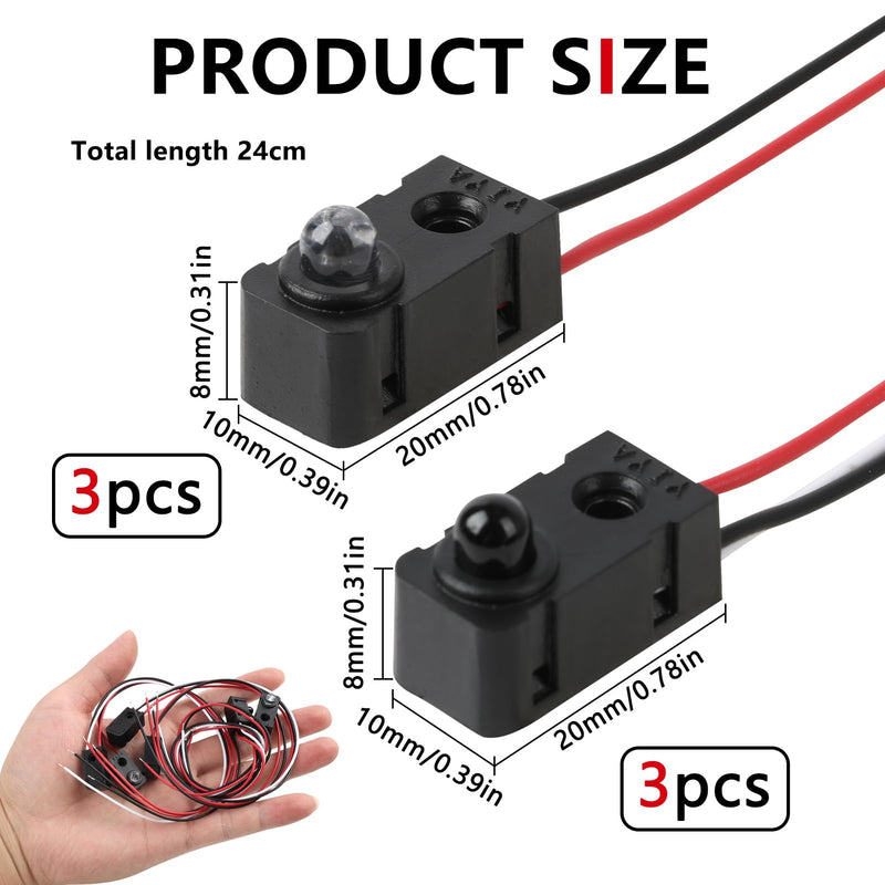 [Australia - AusPower] - 3 Pairs Infrared Break Beam Sensor Switch - Photoelectric Sensor for DIY Electronics, Automation Projects & Industrial Controls, Compact Light Sensor Module for Hobbyists and Engineers 
