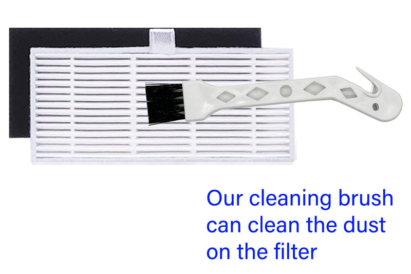 [Australia - AusPower] - iHRV6-BLK Accessories Kit Replacement for iHome AutoVac Nova Self Empty iHRV6-BLK/Ultenic T10 Elite Robot Vacuum Cleaner, 16 Pack 