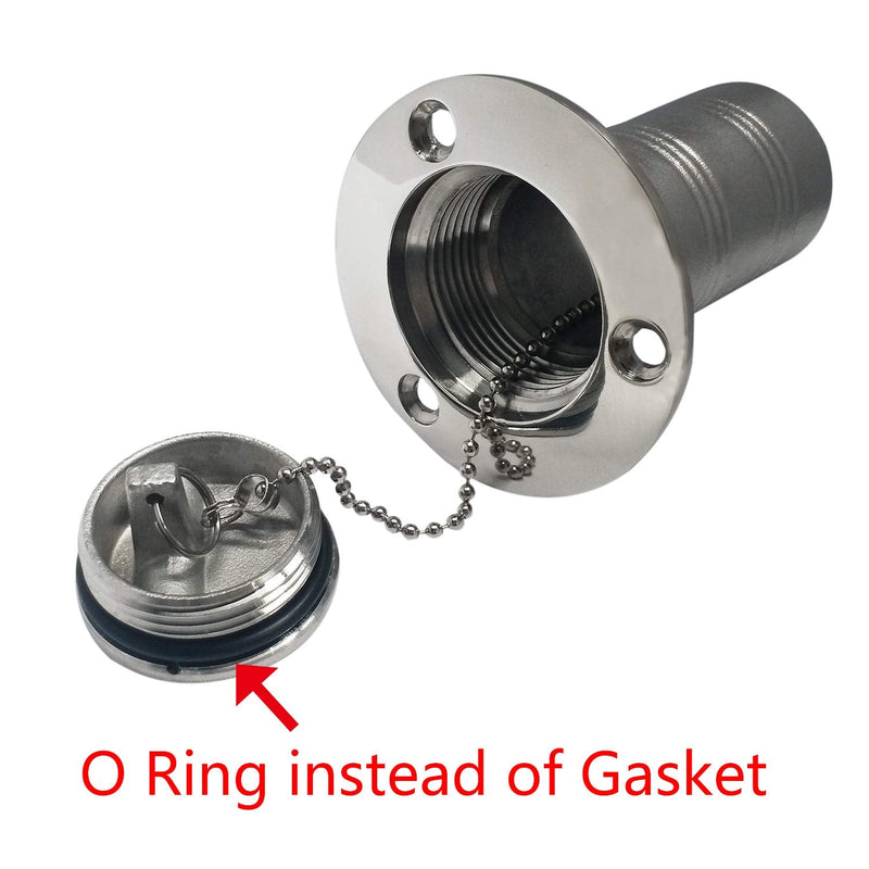 NRC&XRC 1-1/2"(38mm) OR 2"(50MM) Boat DEO Deck Fill/Filler with Keyless Cap Marine 316 Stainless Steel Hardware Boat Yacht Caravan