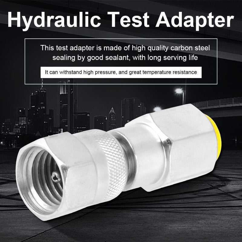 [Australia - AusPower] - Hydraulic Test Adapter G1/4 to M16*2 Thread Pressure Test Point Test Coupling Point for Hydraulic System Pressure Detection Lubrication Exhaust Pressure System Oil Sampling 
