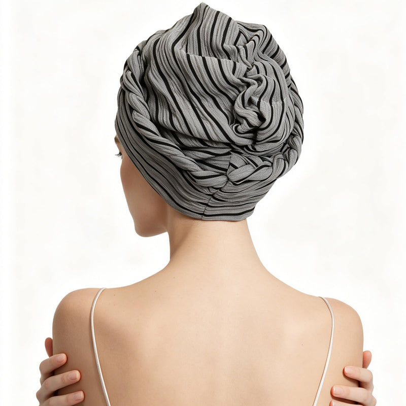 XEPST Afrikanischen Turban, Chemo Kopfbedeckung Damen, Turban Damen Kopftücher für Krebspatienten Kopfbedeckung Olive green, turmeric