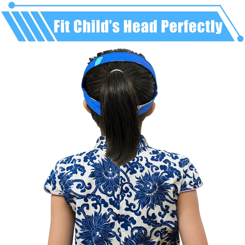 [Australia - AusPower] - 2PCS No-Slip Nebulizer Mask Head Strap for Cool Mist Inhaler Secure Mask Strap Mask Holder for Cool Mist Inhaler Compressor System Comfortable Adjustable Head Straps for Children (Blue) Blue 