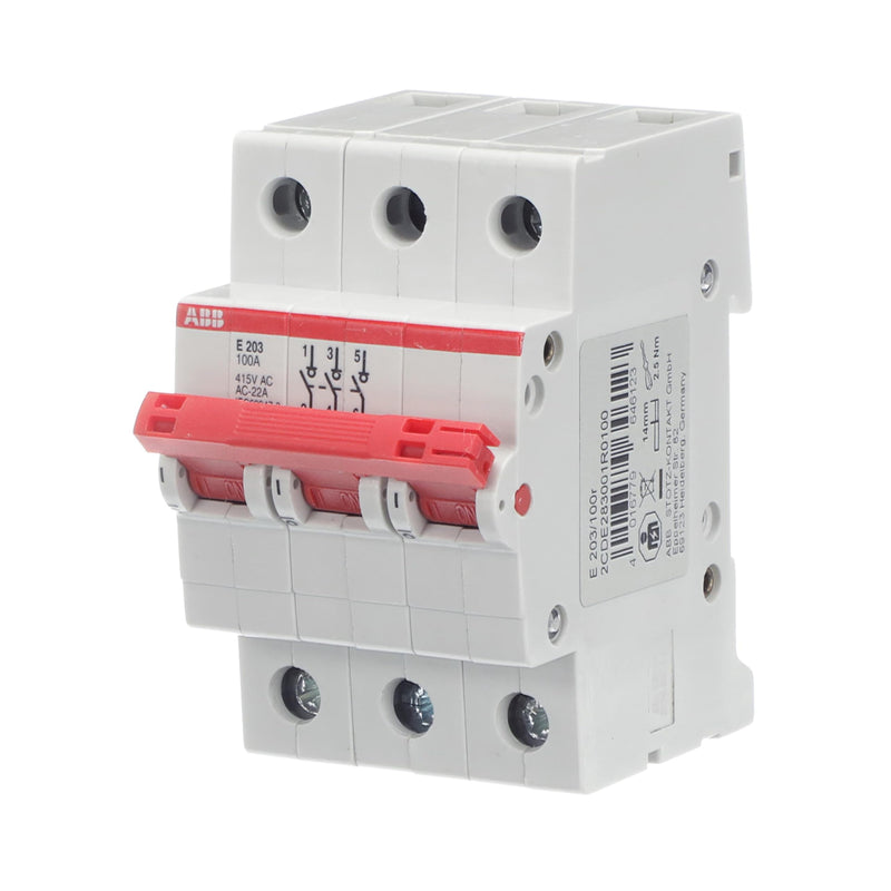 abb-entrelec e203i/100RD – secciónador/secciónable E200i tripolares 100 m 230 V
