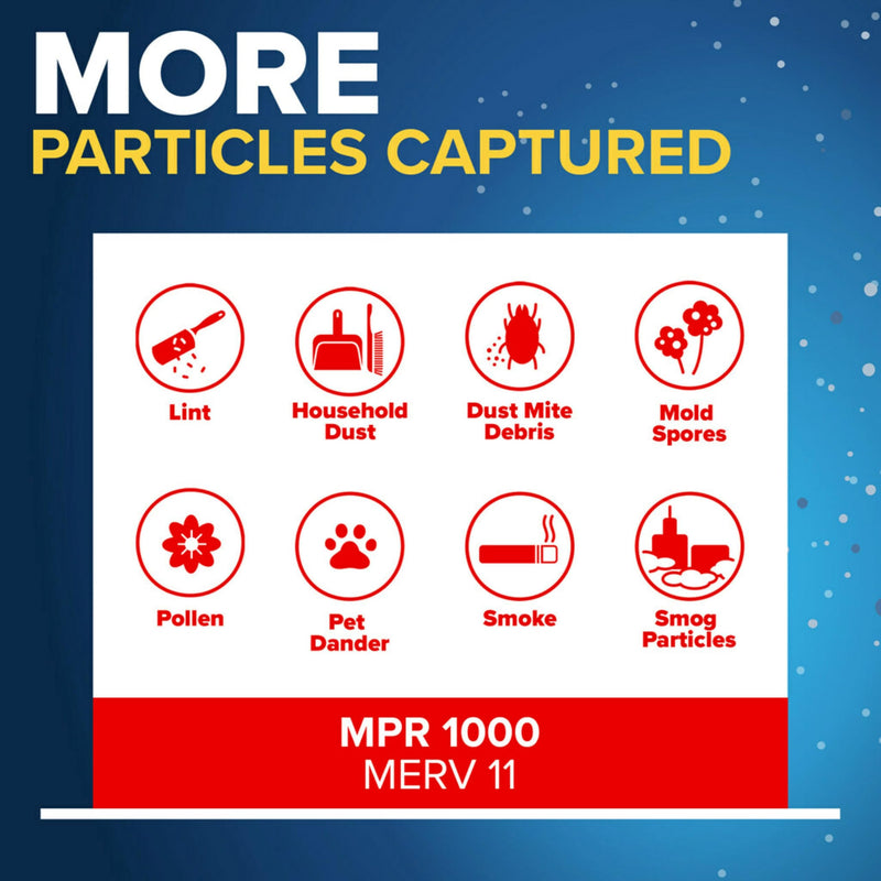 [Australia - AusPower] - Filtrete MPR 1000 Micro Allergen Defense AC Oven Air Filter, 14 x 14 x 1, Pack of 2 