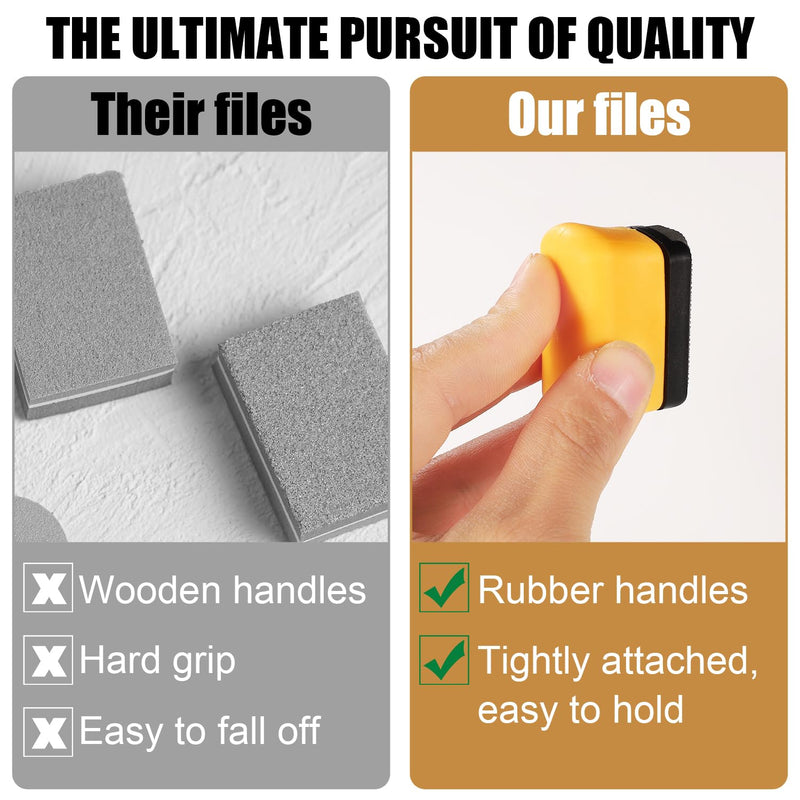 [Australia - AusPower] - Denibbing File with Handheld Device, Double-Sided Grinding Mini Tools Car Paint Remover Tool Adjustable Paint File Tool Precision Files for Repairing Paint Retention Stains on Cars Drawing Boards 