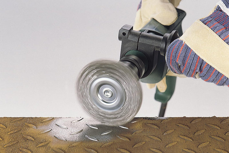 [Australia - AusPower] - wolfcraft wire wheel brush Ø 75 x 10 mm, hexagon shank 1/4" (6.35 mm), 2100000 Ø75x10mm 