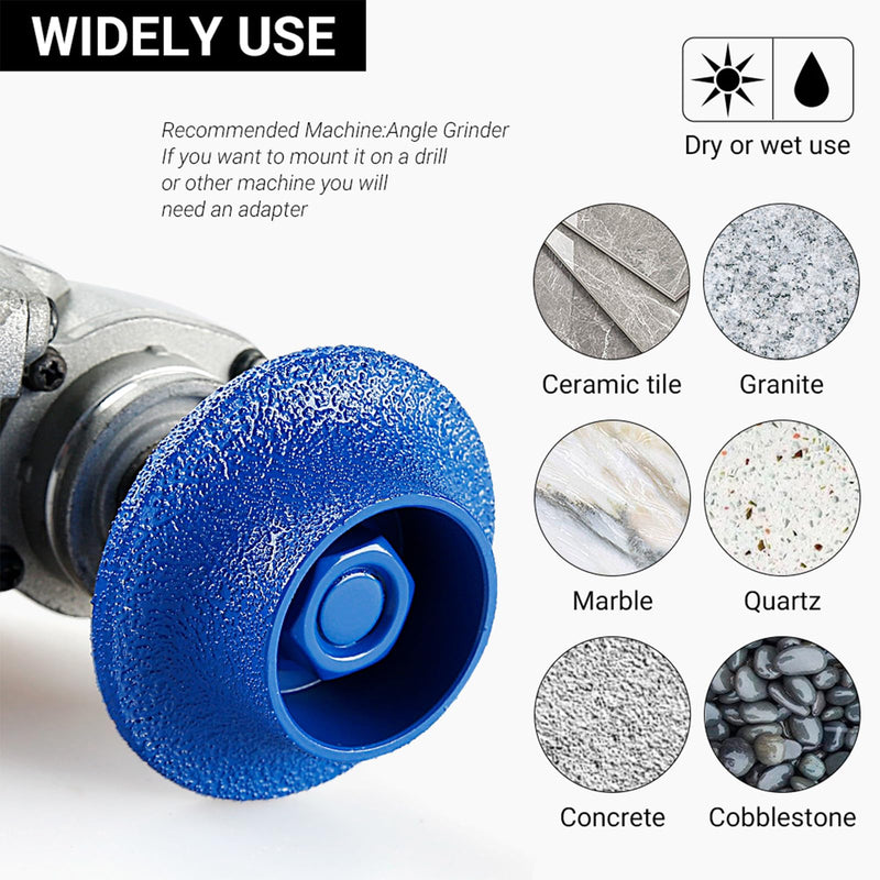 [Australia - AusPower] - LOZLIN Diamond Trimming Wheels French Trimming Wheels for Marble, Granite and Tile Stone Trimming Mounting Angle Grinders 5/8-11 Tool Accessories 