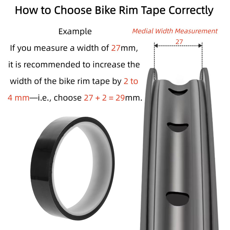 Heavy-Duty Tubeless Rim Tape Roll for Bicycles – 10m Length, Multiple Widths (21mm-35mm) – High-Stick Rubber Adhesive for Road/MTB/Hybrid Wheels Tape Width 32 mm