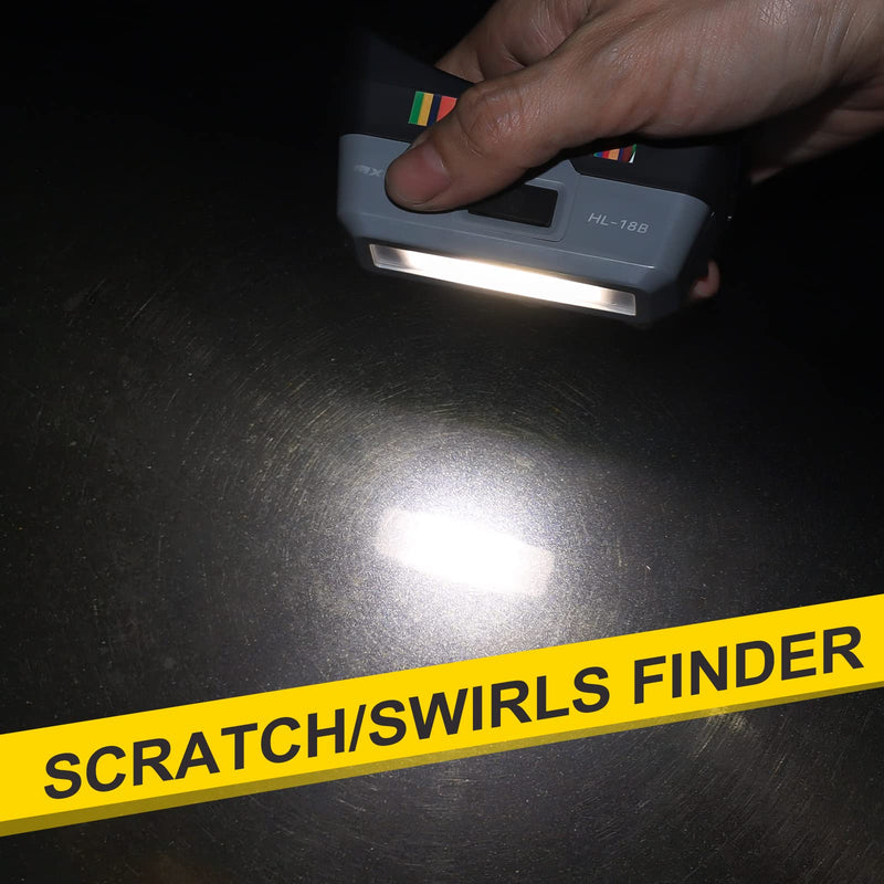 Auto Detailing Light Paint Inspection Detail Headlamp with Magnet 2700k 4500k 6500k Rechargeable Led Color Match Lamp - Swirl Finder - Car Mechanic | 93+ CRI | 160LM