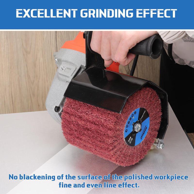 [Australia - AusPower] - MOGRQAP Sanding Roller Brush Grit 60 Sanding Sleeves Sanding Roll Brush Sanding Rollers for Satin Machine Brush Machine Wood Metal Surface Polishing 60 Grit 
