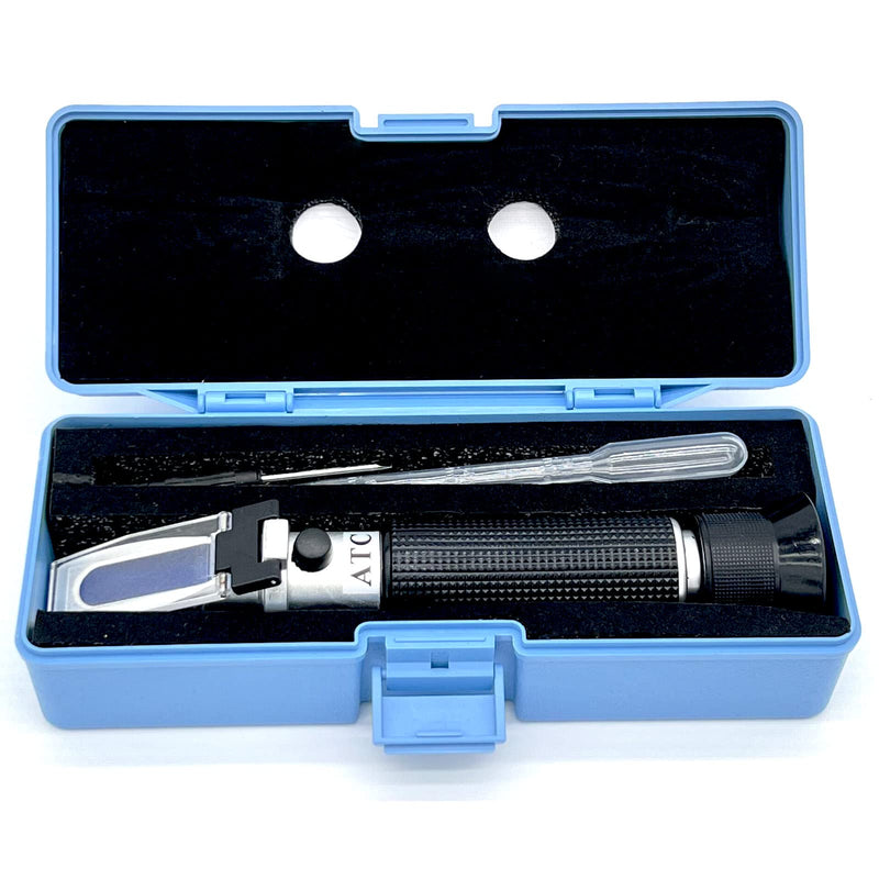 Alcohol Refractometer for Spirit Alcohol Volume Percent Measurement 0~80% v/v. Alcohol Volume Meter for Alcohol Liquor Production Spirit Alcohol Measurement Ethanol with Water Distilled Beverages Alcohol Refractometer