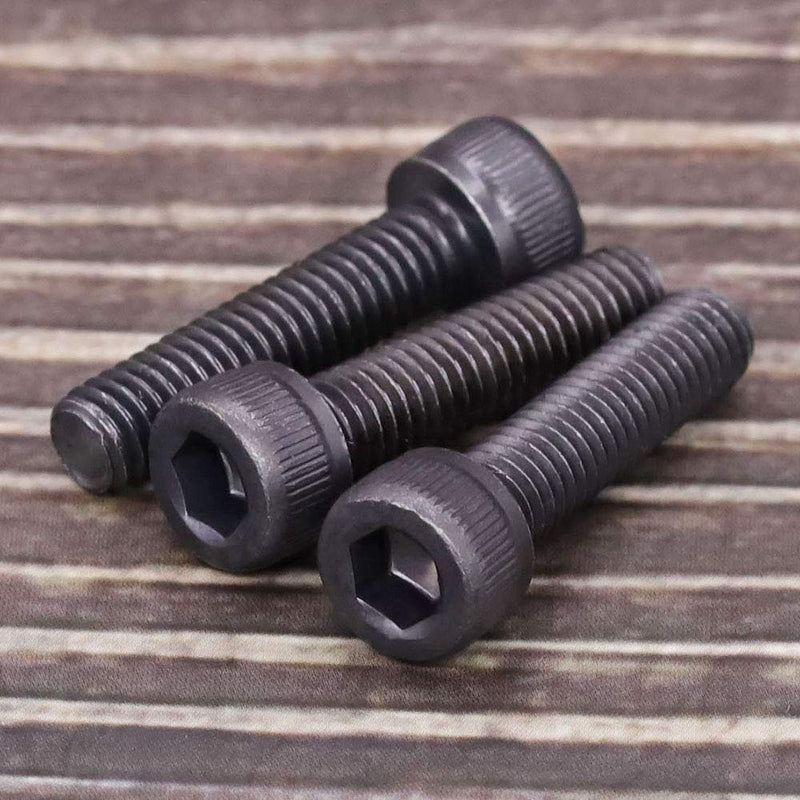 [Australia - AusPower] - 3/8-16 x 1-1/2" Socket Head Cap Screws Bolts, 12.9 Grade Alloy Steel, Black Oxide Finish, Allen Hex Drive, Coarse Thread, 10 PCS 3/8-16 x 1-1/2" 