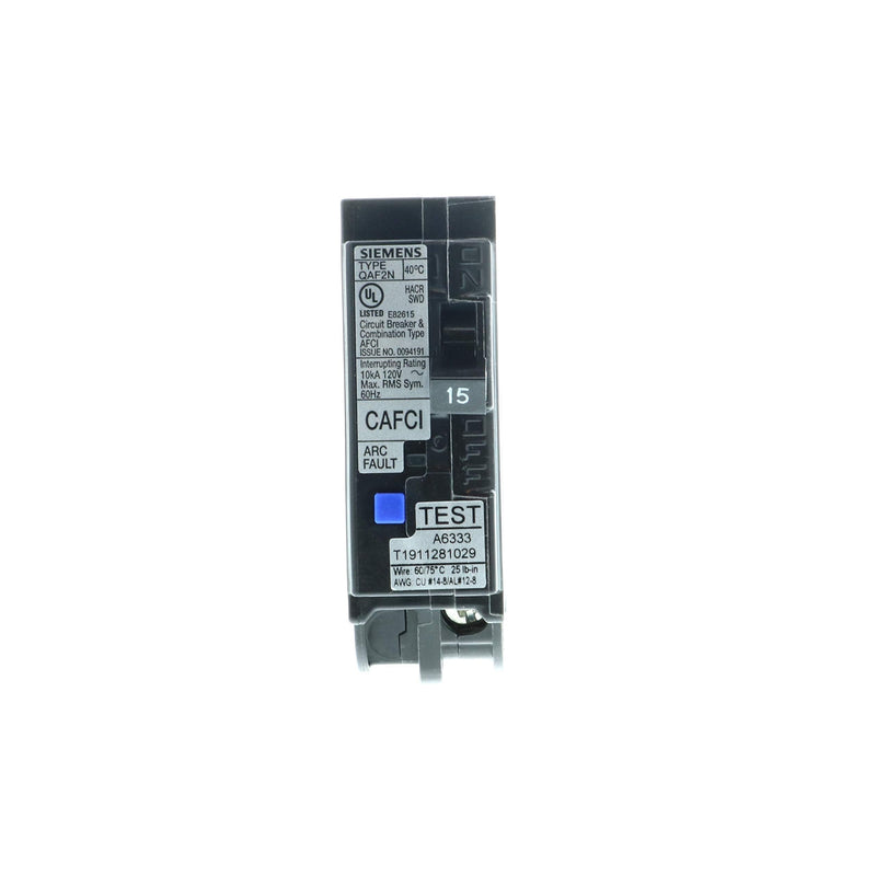 [Australia - AusPower] - 15 Amp 1-Pole Combination Type AFCI Plug-On Neutral Circuit Breaker 