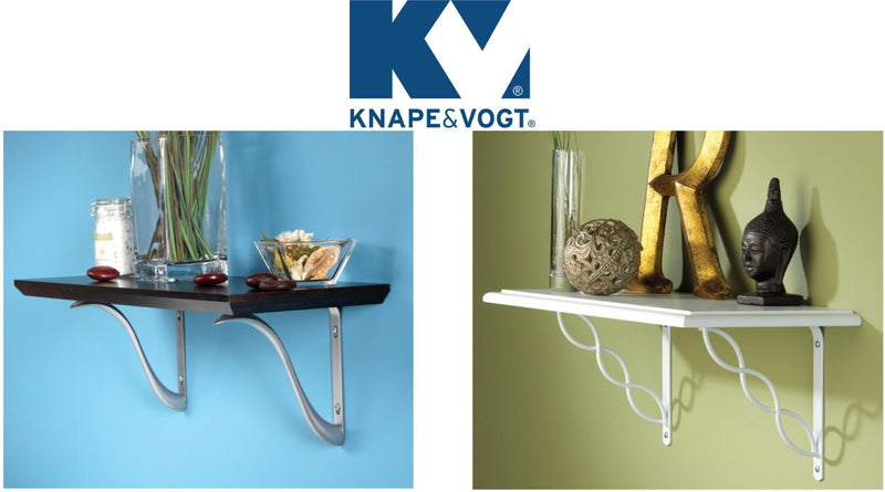 Shelf-Made Lewiston Decorative Shelf Bracket, Satin Nickel, 8-inches, Sold as Single Bracket, Mounting Hardware Not Included 8 inches
