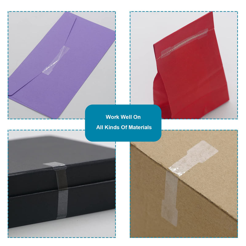 Transparent Blank Tamper Evident Labels Crystal Clear Sealing Package Seal Self Adhesive Security Warranty Void Tamper Proof Stickers (500pcs Bone) 500pcs Bone