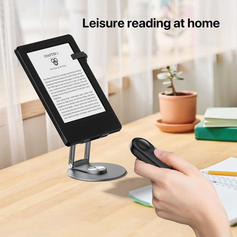 [Australia - AusPower] - RF Remote Control Page Turner for Kindle Paperwhite Accessories Ipad Reading Kobo Surface Comics/Novels iPhone Tablets Android Taking Photos Camera Video Recording Remote Triggers Black 
