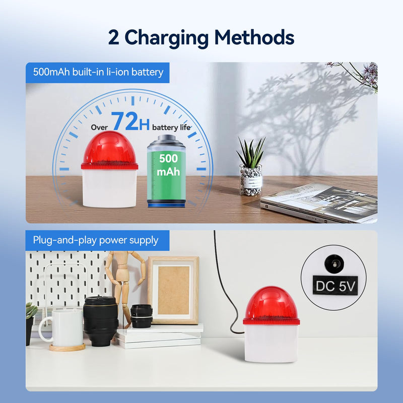 Retekess TH103P Caregiver Pager System, Wireless Alarm System, IP54 Waterproof, 200m/656ft Range, Rechargeable Emergency Call System Suitable for Seniors, Children, and Patients