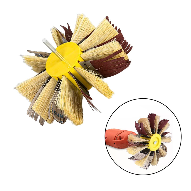 [Australia - AusPower] - Milageto Grinding Buffing Wheel Sanding Mop Grinding Wheel for Furniture Polishing Grinding 