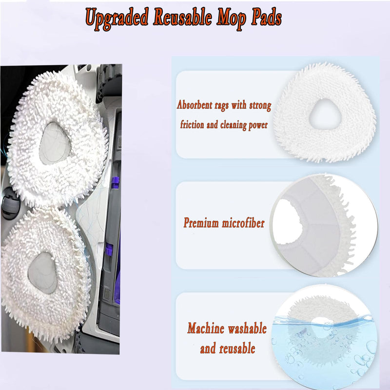 [Australia - AusPower] - Replacement Parts for Narwal Freo Pro Robot Vacuum Cleaner 16 Pcs Accessories 1 Main Roller Brush 2 Dust Bags 2 Filters 4 Mop Pads 6 Side Brush 1 Clean Tool 