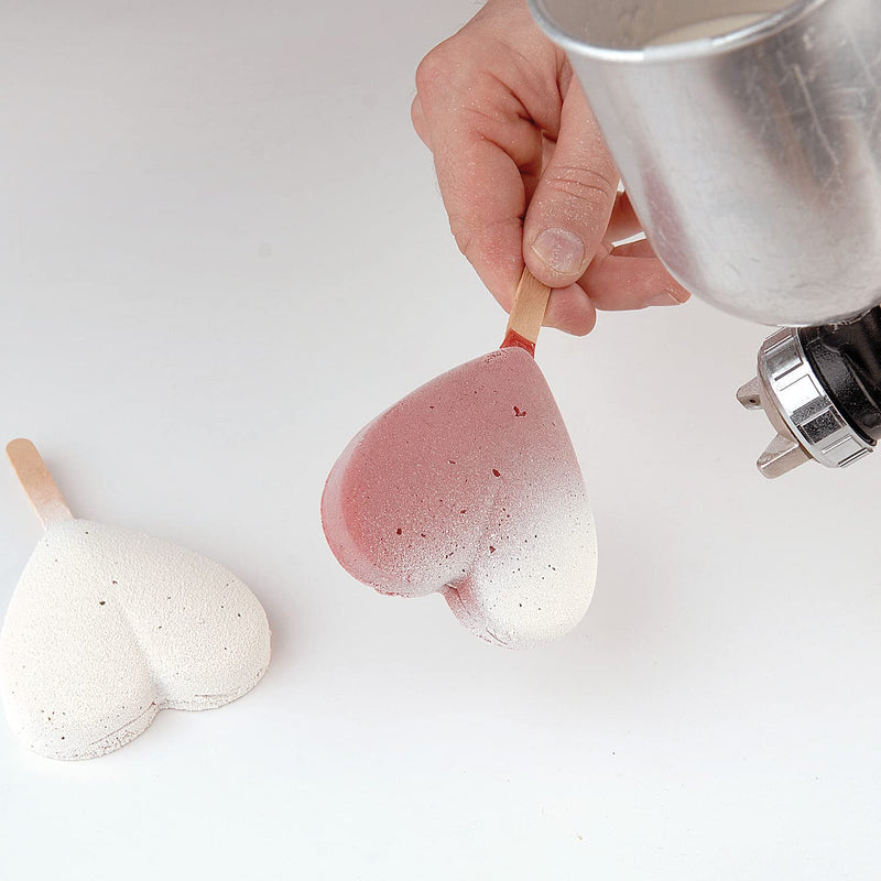 Silikomart 196383 Mini Ice Cream/Finger Food Mould Heart White Mini heart-ic