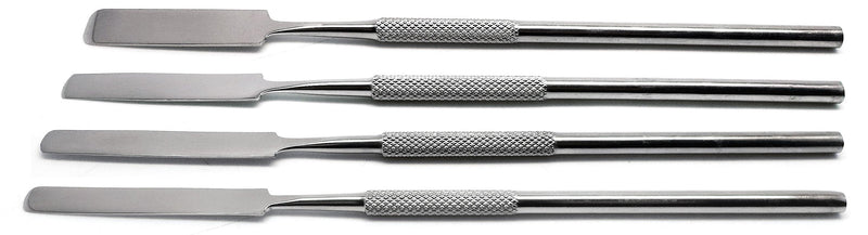 [Australia - AusPower] - Dental Cement Mixing Spatulas Single Ended Lab Wax Modeling Stainless Steel 4 Pcs Instruments 