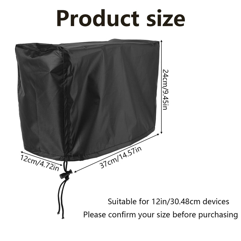 Fish Finder Cover for Lowrance Humminbird 12-Inch Fishfinder, Waterproof 210D Oxford Fabric Depth Protector Cover Accessories with Silver Coating & Drawstring to Protect Screen and Device 14.57x9.45x4.72"