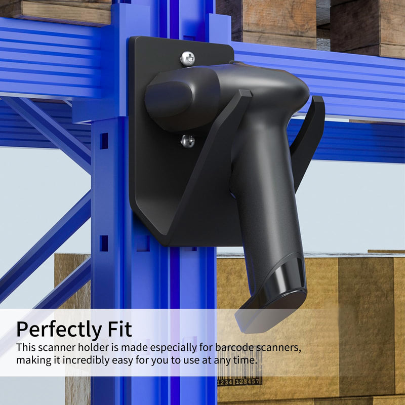 Scanner Holder for Desk Barcode Scanner for Motorola Symbol Zebra Honeywell Barcode Scanner Holder LS2208 DS3608 1300G with Screws & Double-Sided Tape (4) 4