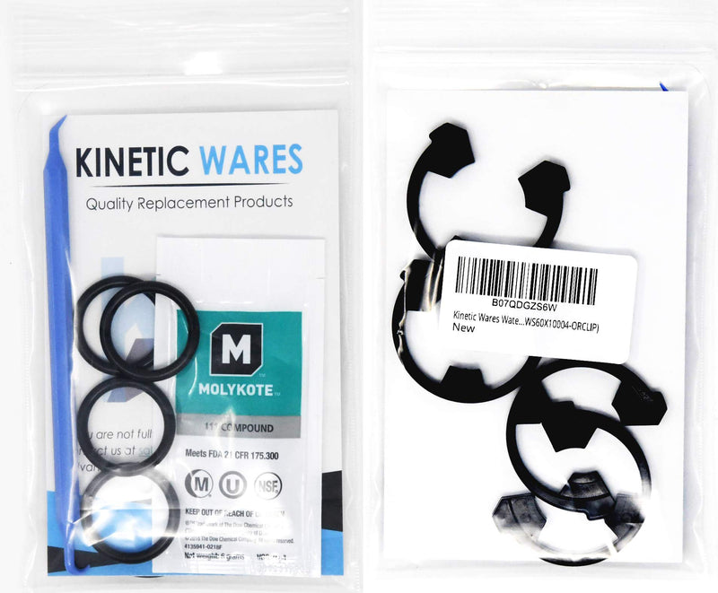 [Australia - AusPower] - Water Softener Seal Kit 7337571, 7170288, STD302213, WS03X10025 4 ea, 7337563 1205500 7116713 WS60X10004 4 ea. Dow Molykote O-Ring Lubricant & Scratch Free O-Ring Pick KW-WS03X10025-WS60X10004-ORCLIP 