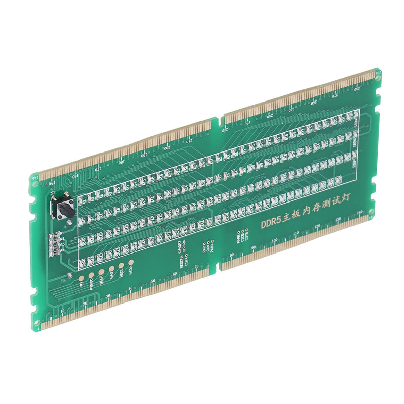 [Australia - AusPower] - DDR5 Desktop Mainboard Test Card, Memory Slot Tester Board with LED Light for Maintenance for Repairing Motherboard Failures 