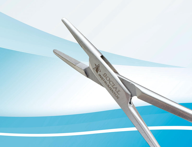 [Australia - AusPower] - Mayo Hegar Needle Holder Driver with Tungsten Carbide Inserts and Gold Rings Premium Grade Instrument (7) 7 