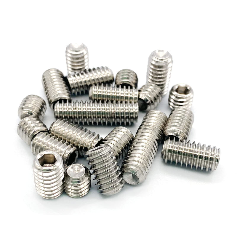 [Australia - AusPower] - 20pcs 5/16-18 Inch 4 Sizes Thread Hex Socket Set Screw Assortment kit – 304 Stainless Steel Full Thread Cup Point Grub Screws Set Screw for Bathroom Fixtures, Door Handles, Light Fixtures etc 304ss 5/16-18 4 Sizes-20pcs 