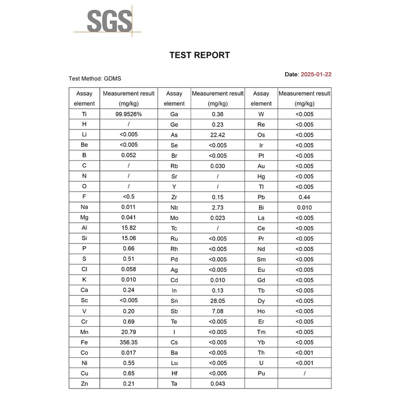 [Australia - AusPower] - stonylab Titanium Sheet Electrode, 10x10x0.1mm, SGS Certified, Ti for Electrochemistry 