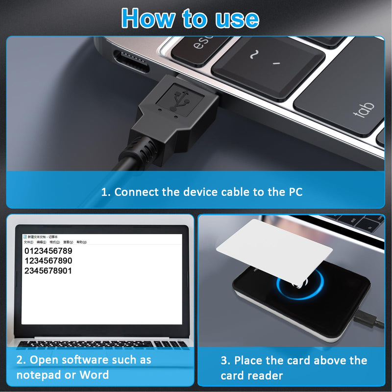 [Australia - AusPower] - RFID Reader Metal Case ID IC Card Reader 125KHz/13.56Mhz Reader Scanner Long Range Dual Frequency Reads TK4001 EM4100 NFC Card MFS50S70 and Other 14443A Protocol Tags 