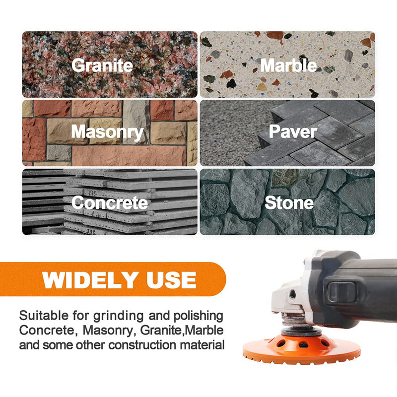 [Australia - AusPower] - Diamond Cup Wheel 125 mm - BRSCHNITT Welded Double Row Diamond Cup Grinder Grinding Wheel for Concrete Masonry Granite Marble Natural Stone 1 125mm 