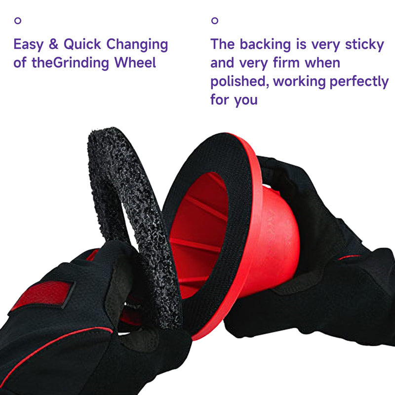 [Australia - AusPower] - Shineboc Pack of 2 Coarse Cleaning Discs Diameter 150 mm CSD Disc Nylon Fabric Disc Purple for Surface Processing, Metal, Wheel Hub Cleaner ZJG-150-2pcs 