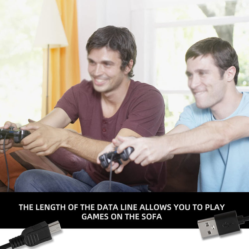 [Australia - AusPower] - PS3 Controller Charger Station, Charging Dock for Sony Playstation 3 Original Wireless Dual Controller and Move Controller with LED Light Indicator and Charging Cable 