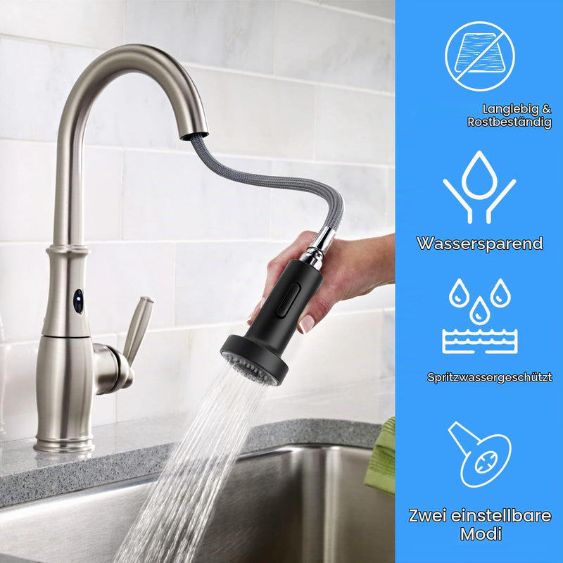 2 Modes Shower Head Kitchen Tap Attachment Kitchen Head Pull Out | Attachment Tap Kitchen Shower Kitchen Faucets Replacement Shower Head Replacement Hand Shower for Kitchen Faucet