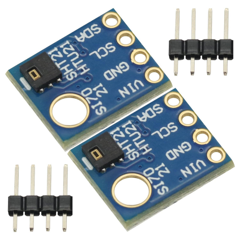[Australia - AusPower] - 2PCS HTU21 IIC/I2C Digital Temperature Humidity Sensor Breakout Board Module 3V-5V 