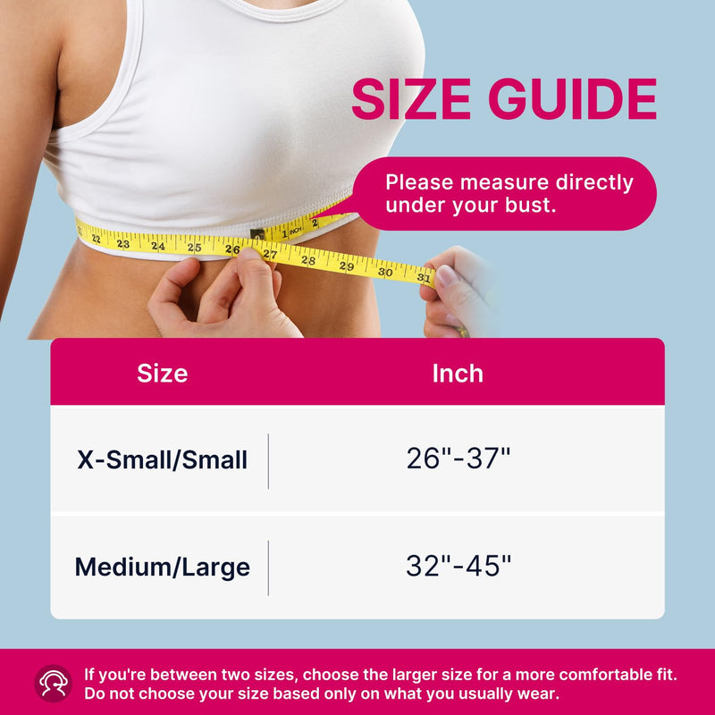[Australia - AusPower] - Fit Geno Posture Corrector for Women: Adjustable Lightweight Upper Back Brace for Neck Shoulder & Upper Back Pain Relief - Improve Posture Correct Hunchback Slouching Kyphosis Invisible Under Clothes (XS/S Under Bust 26"-37") Pink X-Small/Small 