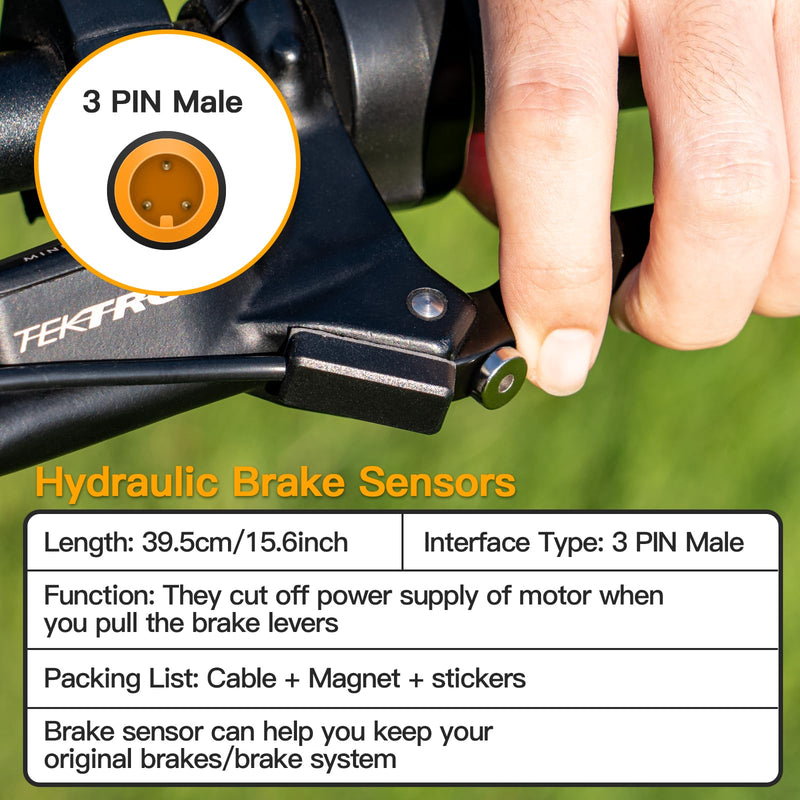 [Australia - AusPower] - Zeekpowa E-Bike Hydraulic Brake Sensors Current-Cutting Brake Cable for BBS01 BBS02 BBS-HD BBS01B BBS02B Mid Drive Motor 