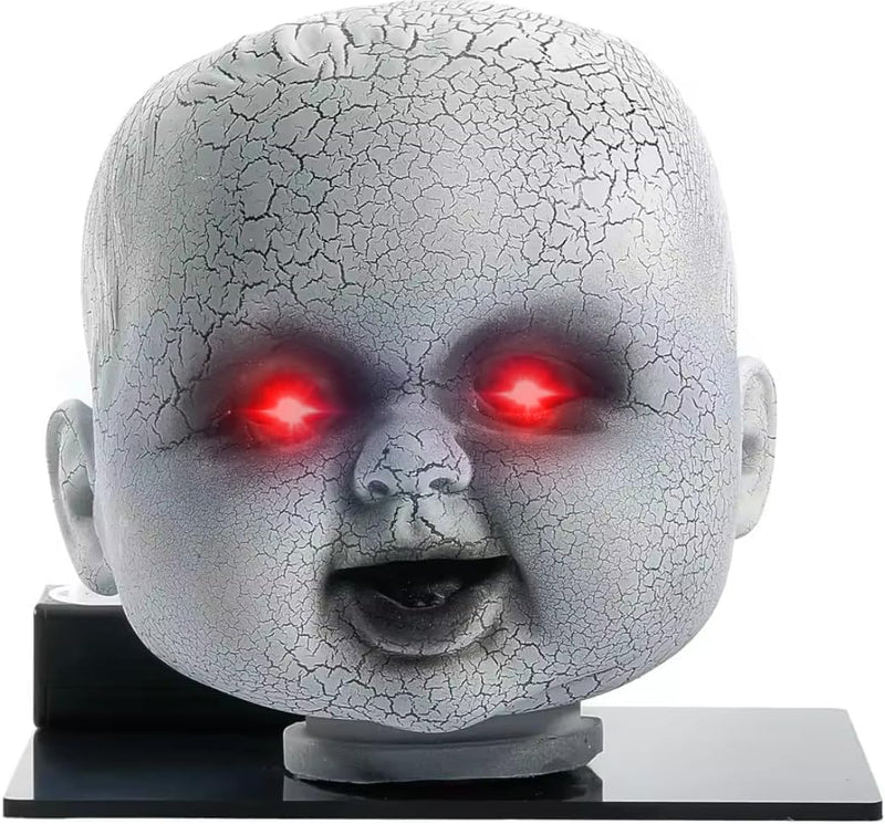 Creepy Doll Head Paranormal Ghost Spirit Communication Tool Equipment EMF Device Ghost Hunting Detection Equipment (red) red