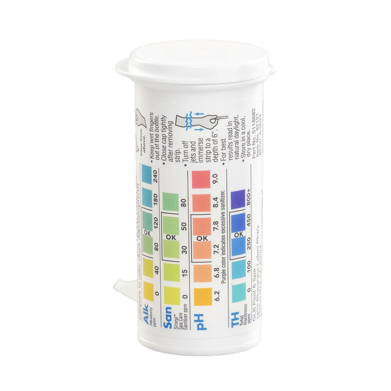 Sirona Spa Care Simply Test Strips – for Use with The Sirona Simply Chlorine-Free & Bromine-Free System for Spas & Hot Tubs, 25-Count Bottle (82120)