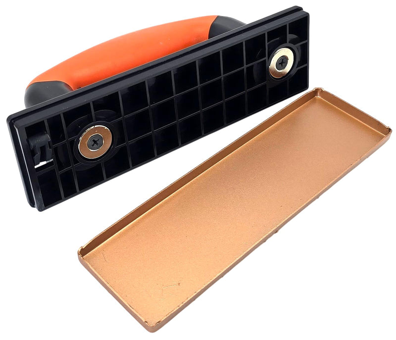 Hero Carbide Hand Sander Set of 5 K24/K36/K60 - Tungsten Carbide Sanding Board for Wood, Screed, Tile Adhesive & Filler - Sanding Block with Magnetic Change System for Renovation & Renovation | Up to 1500 x longer service life thanks to tungsten carbid...