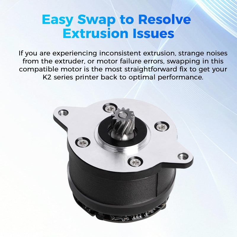 [Australia - AusPower] - Creality Official K2 Plus Extruder Motor, Original K2 Circular Stepper Motor, k2 Pro E axis Stepper Motor, E Axis Circular Extrusion Motor Replacement for Creality K2/K2 Pro/K2 Plus 3D Printer Parts 