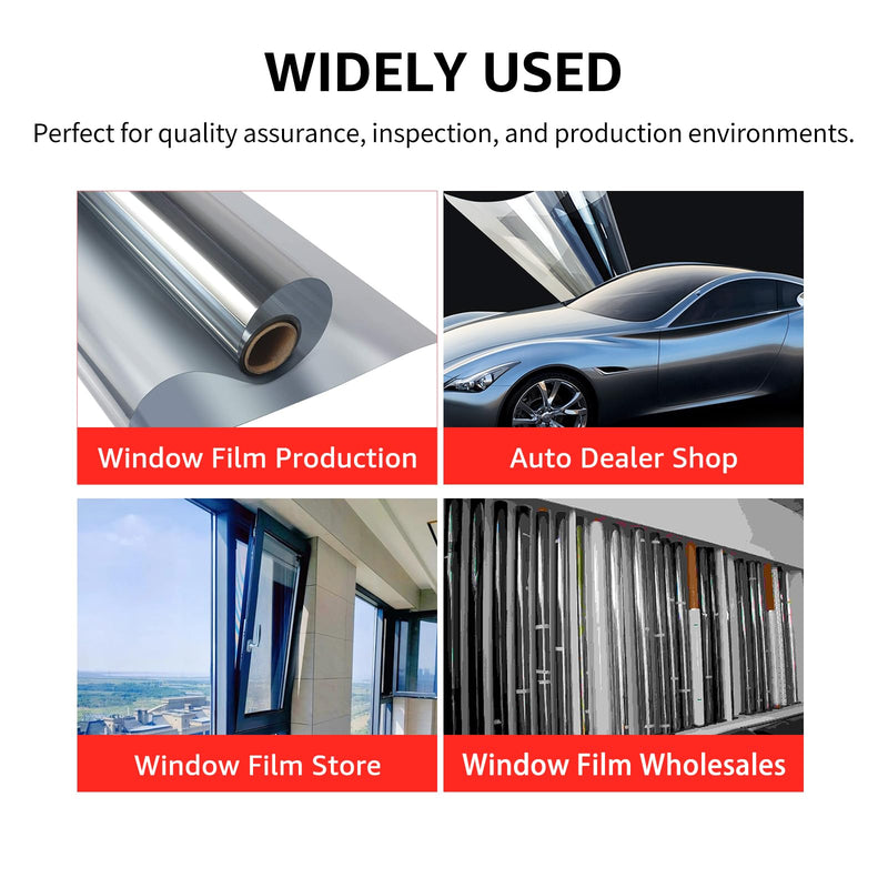 [Australia - AusPower] - Digital Tint Meter Handheld Window Tint Solar Film Transmission Meter Type-C Charge VLT UV IR Detection Transmittance Meter Automatic Calibration Auto Glass Solar Film Tester Max 1/2" Thickness 